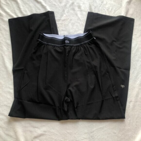 ALO Yoga Women's Black Suit Up Trouser (Regular Size L) - Picture 2 of 5